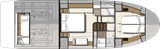 Two cabin layout with crew